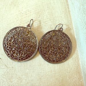 Express Metallic Black Earrings